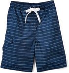 Kanu Surf boys Line Up Quick Dry Upf 50+ Beach Swim Trunks, Line Up Navy, 5 6 US