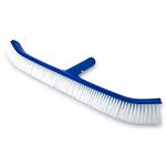 Spiry Wall Brush 18 inch- Curved, Soft Nylon Bristles, Strong, Standard and Heavy Duty, Best Swimming Pool Cleaning Brush, Equipment, Pool Bruss