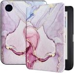 Caweet Case for Kobo Clara Colour/Kobo Clara BW 6 Inch 2024 Release, Ultra Lightweight PU Leather Shell Cover with Auto Wake/Sleep, Dreamy Marble