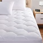 HIGH LIVING Quilted Mattress Protector, Hypoallergenic Extra Deep Fitted Mattress Cover 30 cm (135cmx190cm) Double