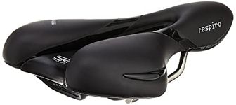 Selle Royal Respiro Soft Athletic Bike Saddle - RoyalGel Cushion with Foam Matrix and Water Resistant Cool Cover Protection, Black, Medium (5130HRTA891L4)