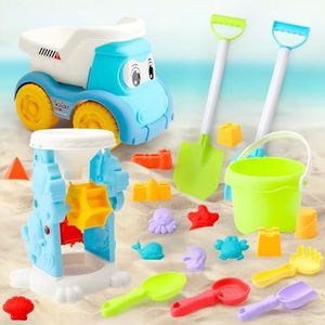 Giochi Spiaggia Bambini, 20 Pezzi Giocattoli da Spiaggia Set Regali, Sabbia Giocattoli da Viaggio, Giocattoli di Sabbia da Viaggio, Stampo Beach Castle con Borsa Rete per attività All'aperto Bambini
