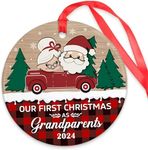 Our First Christmas as Grandparents Christmas Ornaments 2024, New Grandparents Ornament, Babys First Christmas Keepsake, New Grandparents Gift First Time Grandma & Grandpa to be Grandparents