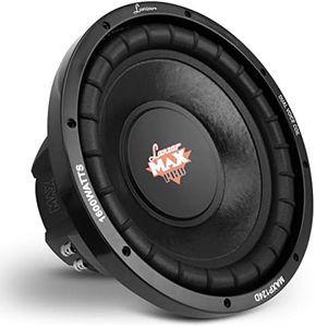 LANZAR 12in Car Subwoofer Speaker - Black Non-Pressed Paper Cone, Stamped Plastic Basket, Dual 4 Ohm Impedance, 1600 Watt Power and Foam Edge Suspension for Vehicle Audio Stereo Sound System - MAXP124D