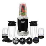 Taurus By INALSA Nourish Mixer Grinder|5 Jar&2 Storage Jar For Smothies,Coffee,Dry fruits & Wet Grinding|600 W,Copper Motor|3 Blades Including Froth Blade with 2 Sipper & 1 Seasoning Cap|2 Yr Warranty