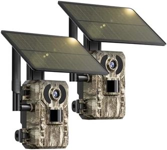 SEHMUA Cellular Trail Cameras with Live Streaming, Built-in 4G LTE SIM Card, Phone Access, Solar Powered Game/Deer Camera, Motion Activated, 0.2s Trigger Time, Low Light Night Vision, IP66 Waterproof