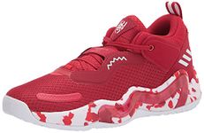 adidas Unisex-Adult D.O.N. Issue 3 Basketball Shoe, Team Power Red/White/Vivid Red, 12 Women/11 Men