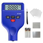 Paint Thickness Gauge, Handheld Paint Coating Thickness Gauge Meter Backlit LCD, Paint Micron Thickness Tester, Um/Mil, ET-360 Automatic Magnetic Detection Probe Fe/Zn/Nfe for Used Car GOLDCHAMP