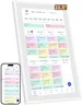 Smart Digital Calendar: 21.5-Inch Electronic Wall Calendars & Chore Chart, Full HD Interactive Touchscreen Display for Family Schedules Planner,Seamless Scheduling/Organizing-Wall/Desk Mountable