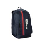 Wilson 2025 Team Tennis Backpack - Navy/Red, Holds up to 2 Rackets