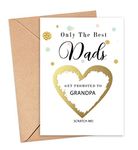 Pregnancy announcement card for best dad get promoted to grandpa you're going to be scratch reveal new baby we are pregnant PA36-grandpa