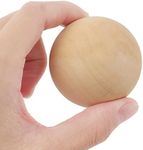 MOUYAT 20 PCS 2 Inch Round Wooden Balls, Unfinished Hardwood Balls, Natural Wood Craft Balls for Arts, Crafts, DIY Projects