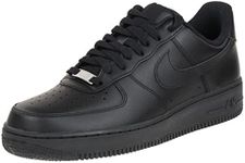 Nike Unisex Air Force 1 '07' Trainers, Black, 9 UK