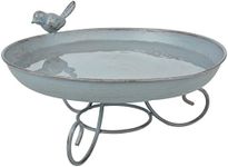 Esschert Design FB401 Series Standing Bird Bath, Grey