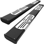 OEDRO 6.5" Running Boards Compatible with 2005-2023 Toyota Tacoma Double Cab, Silver Textured Aluminum Alloy Side Step Nerf Bars