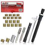 Abn Spark Plug Thread Repair Rethreading Set, 14mm Metric – Rethreading Tool Kit – Comprehensive Taps, Inserts, More