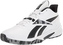 Reebok Men's More Buckets Basketball Shoe, White/Black/Cold Grey, 9 US