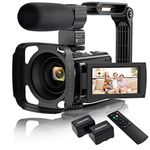 Video Camera Camcorder, VAFOTON 1080P 30FPS 24MP 2021 New Upgraded Vlogging Camera for YouTube 16X Digital Zoom 3.0" 270° Rotation Screen Vlog Camera with Microphone Stabilizer Remote Control