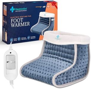 HEATRONICS® Electric Heated Foot Warmer, Heating Pad for Foot Pain | Universal | Analog | 3 Heat Settings (Steel Blue)