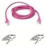 Belkin CAT5E RJ45 Cross Over Cable, Pink, 5 Snagless