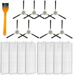 Replacement Parts Accessories Compatible with Lefant M210 M210s M210B M213, OKP Life K2 K3 K3A K4 K5 Robot Vacuum Cleaner Spare Parts 8 Side Brusher 8 Hepa Filters