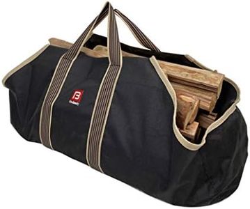 Fire Beauty Large Canvas Log Tote Bag Firewood Log Carrier