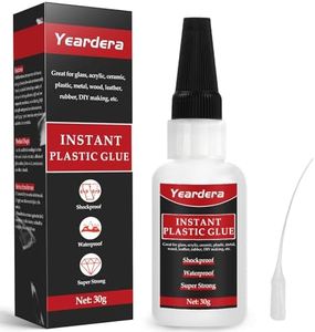 Plastic Glue, 30g Plastic Adhesive, Super Glue for Plastic to Plastic Bonding and Other Material, Instant Super Glue for Plastic, DIY, Model, Acrylic, PVC