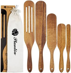Spurtles Kitchen Tools As Seen On TV, Plantéa Handmade Premium Wooden Spurtle Set Spurtles Kitchen Tools Wooden, Heat Resistant Non Stick Scottish Spurtle Set For Stirring, Mixing, Whisking, Serving