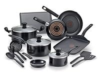 T-Fal Culinaire Non-Stick Aluminum, 16 Piece Pots and Pans Cookware Set, Dishwasher & Oven Safe, PFOA Free, Stainless (B058SG74)