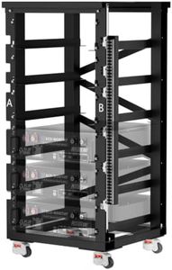 ECO-WORTHY RACK6 V2.1, 6-Layer Server Rack with 600A Busbar, Compatible with Mainstream Brands' Sever Rack Battery