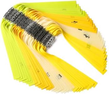 23pcs Slingshot Replacement Band Sets Flat Elastic Latex Material, 0.4-0.85mm Thickness for Outdoor Catapult Shooting Professional Hunting (0.45mm, Length 220mm)