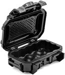 Seahorse 52 Portable Waterproof Dry Box Hard Protective Micro Case - Mil Spec/USA Made / IP67 Waterproof/Lockable - for Earbuds, PLB, IEM, Small Medical Devices, Stash Box