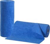 SAMEZONE Microfiber Cleaning Cloth Roll 25x25 cm - Reusable, Washable Tear-Away Cleaning Rags for Home, Kitchen Surfaces, Garage & Auto Detailing Car, Dishes Cleaning Towels 20 Pack (1, Dark Blue)