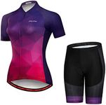 Women's Cycling Jersey, Short Sleeve and Summer Bib Padded Cycling Shorts, Jp2005t, Tag XX-Large