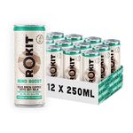 Rokit - Mind Boost Cold Brew Coffee with Oat Milk, Enriched with B Vitamins, Vegan Friendly Formula, Dairy-Free, Ready to Drink Canned Coffee, 12 x 250ml Can