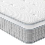 Vesgantti European King Size Mattress 160x200 cm - 9.6 Inch Pocket Sprung Mattress with Breathable Foam and Individually Wrapped Spring - Medium Firm Feel, Modern Box Top Collection