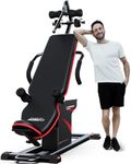 HARISON Electric Inversion Table for Back Pain Relief Heavy Duty Inversion Machine with Remote Control, Strength Training Inversion Equipment - Red