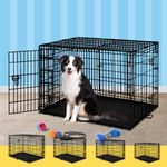 BEASTIE Portable Dog Crate Cage wit