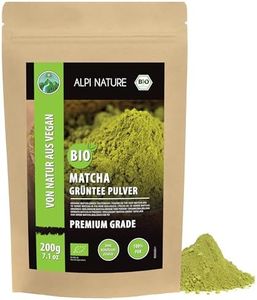 Alpi Nature Matcha Pulver BIO 200g, Grüner Tee Premium Grade, bio Matcha Tee, natürlich koffeinhaltig
