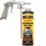 HM Hammerite 1litre Black WaxOyl Rust Proof Prevention Covering Schutz Air Can+Gun