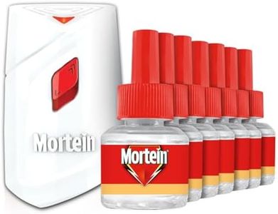 Mortein 7x45 ml Refill + Machine, Fits All Machines |SmartPlus Mosquito Killer Combo | 100% Protection from Dengue Mosquitoes | Insect & Mosquito Repellent