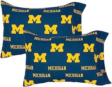 College Covers Everything Comfy Michigan Wolverines Pillowcase Pair - Solid (Includes 2 Standard Pillowcases)