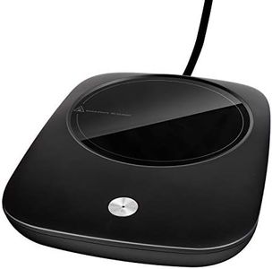 Misby Mug Warmer for Desk with Auto Shut Off, Coffee Warmer Plate for Office Home Desk Use Christmas/Birthday Gift (Deep Black)