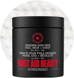 First Aid Beauty Ingrown Hair Pads for Men, Razor Bump Aftershave, 60 Ct