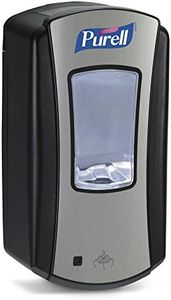 PURELL LTX-12 Touch-Free Hand Sanitizer Dispenser, Chrome/Black, for 1200 mL PURELL LTX-12 Hand Sanitizer Refills (Pack of 1) - 1928-04