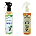 Bio-life AirCleanse Spray for Dogs/Cats/Dustmite/Pollen and Mould Allergens, 250 ml & HomeCleanse Spray for Dustmites/Pets and Other Allergens