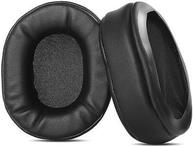 HTINDUSTRY Coussinets de Remplacement de première qualité compatibles avec Le Casque d'écoute Mpow H7 Coussinets en Cuir protéiné/Mousse à mémoire de Forme Plus Doux