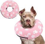 Supet Inflatable Dog Cone Collar Alternative After Surgery, Dog Neck Donut Collar Recovery E Collar for Neuter, Soft Dog Cone for Small Medium Large Dogs