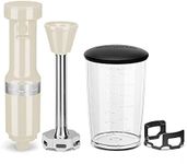 KitchenAid KHBV53 Classic Corded Hand Blender, 153 cm Cable Length, Almond Cream