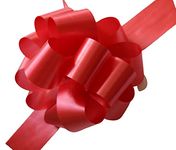 creative balloons Pull Bows Large Gift Wrap Bow Florist Red Pull Bows for Gift Wrapping Wedding Cars Baskets Flower Venue Decorations Pack Of 2